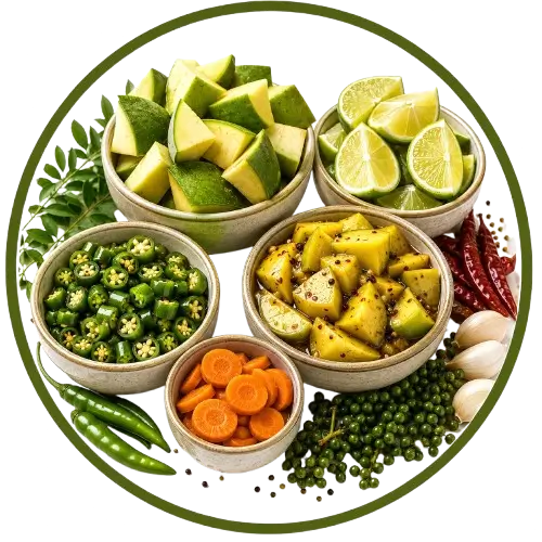 Cut & fresh / brined fruits and vegetables